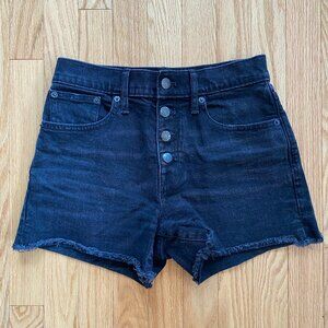 J. Crew Factory Black Cutoff Shorts